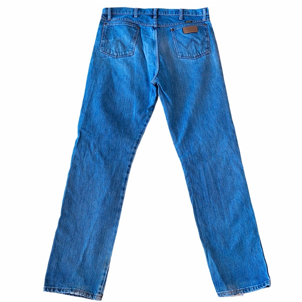 Wrangler Straight Leg Blue Denim Jeans 38/36